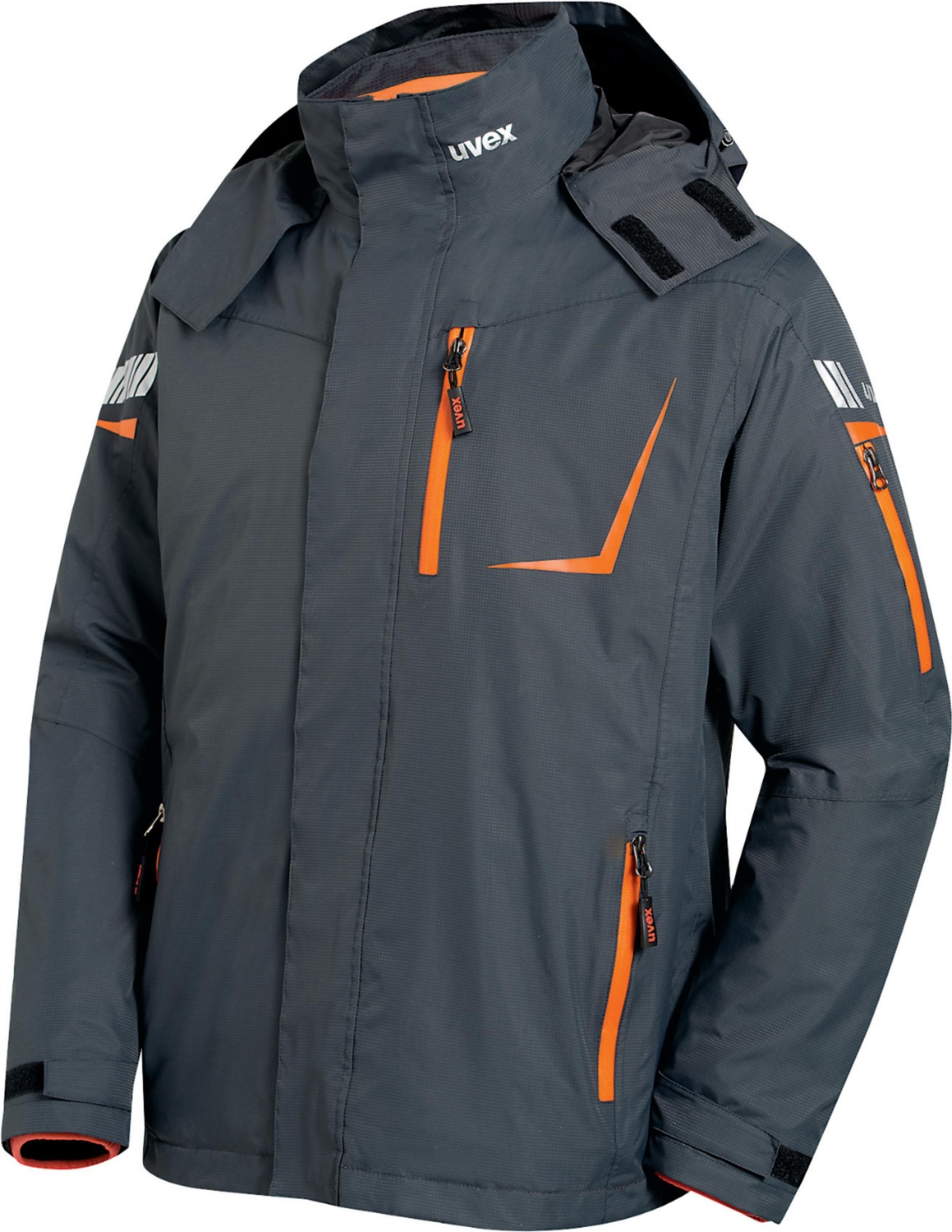 UvexWetterjackeMetalGrauOrange98819