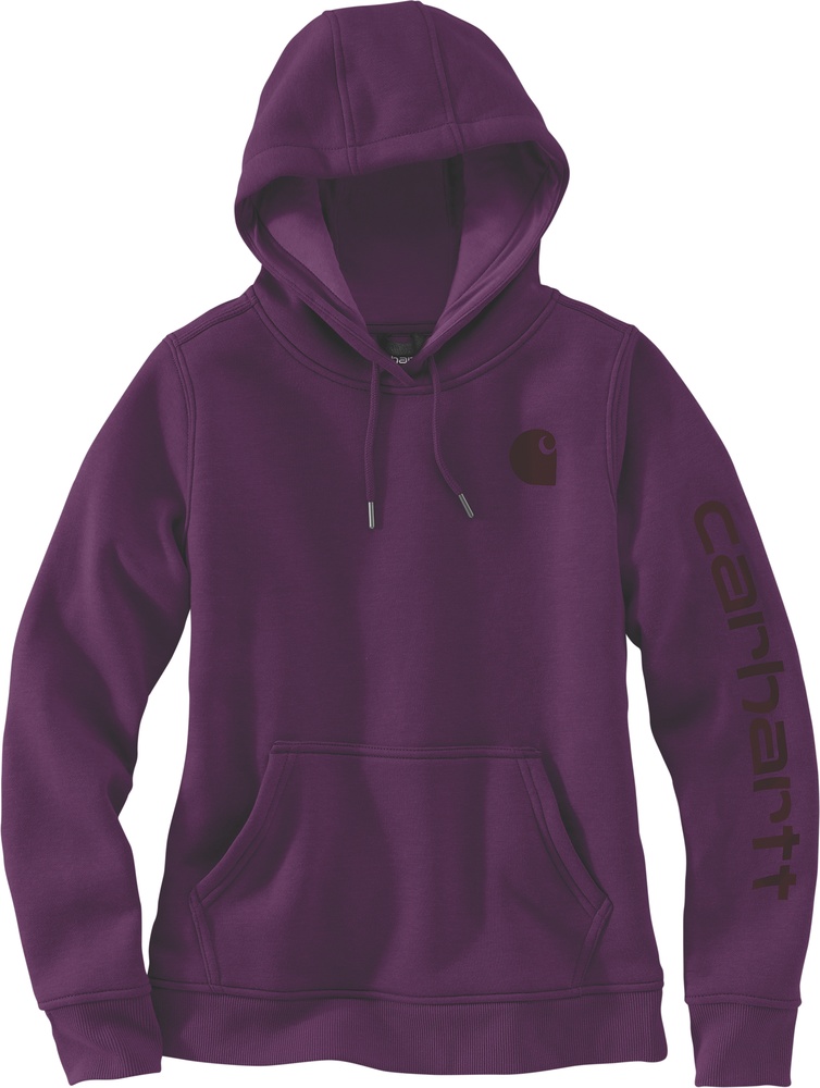 CarharttDamenLogoSleeveGraphicSweatshirt102791Eggplant-XS
