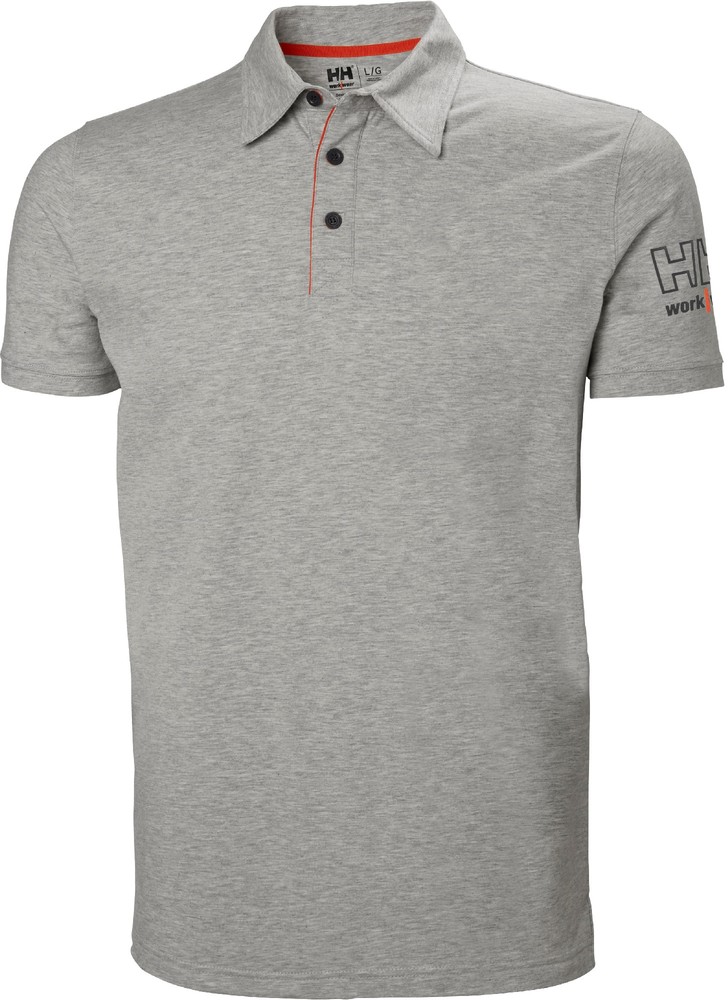 HellyHansenKensingtonPoloShirtMidGrey-XS