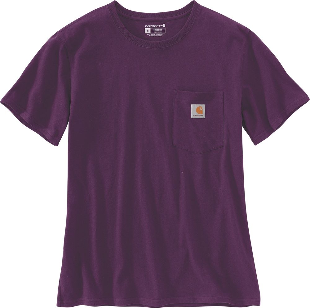 CarharttDamenWorkwPocketSST-Shirt103067Eggplant-XS