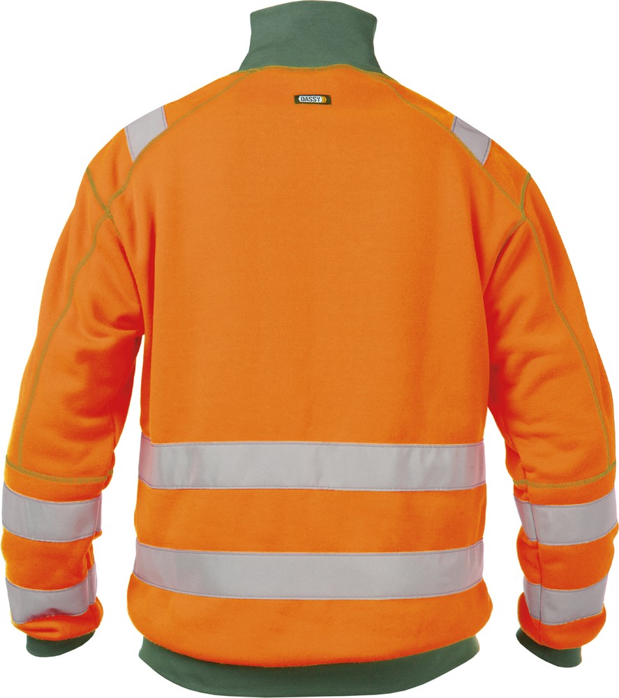 DassyWarnschutzSweatshirtDenverPESCO84NeonorangeFlaschengrn