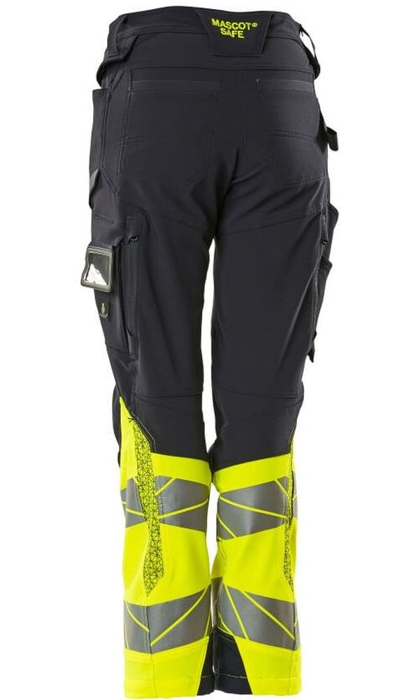 MascotDamenHosemitKnietaschenAccelerateSafe19178-511SchwarzblauHi-visGelb-C3476