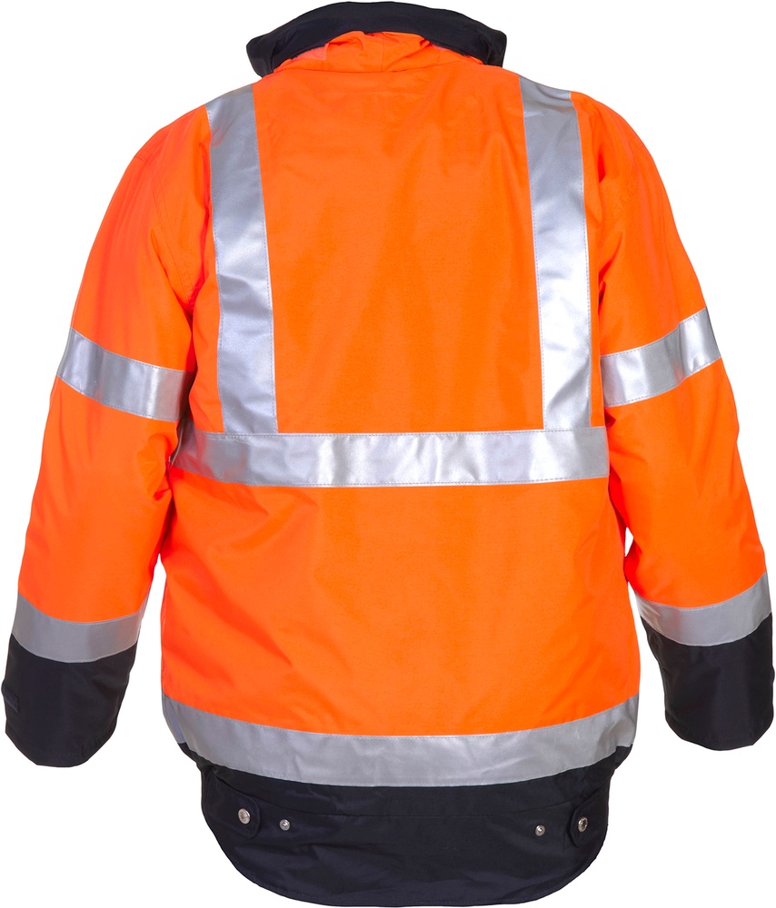 HydrowearArbeitsjackePilotJackeHeliosNeonorangeDunkelblau-3XL