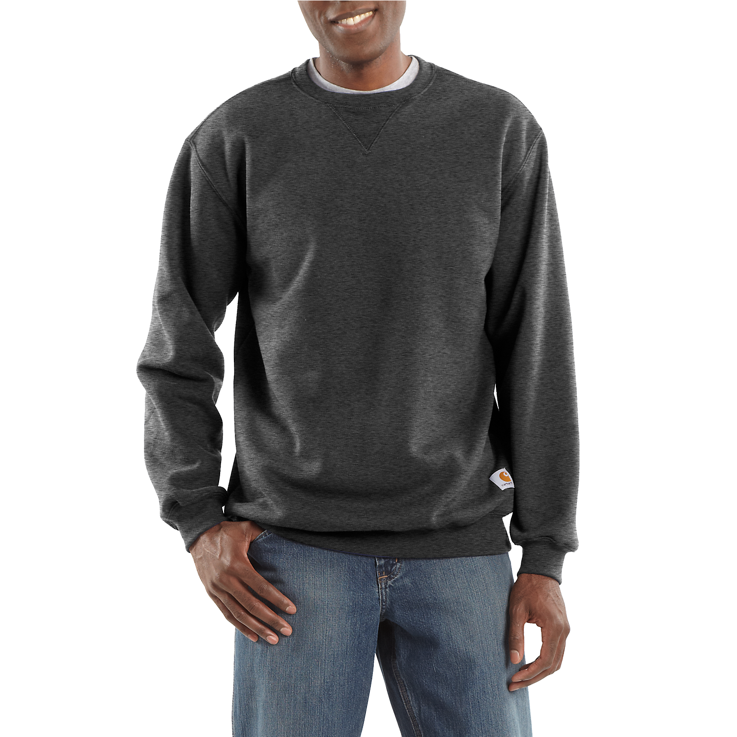 CarharttHerrenSweatshirtMidweightCrewneckSweatshirtCrh-CarbonHeather