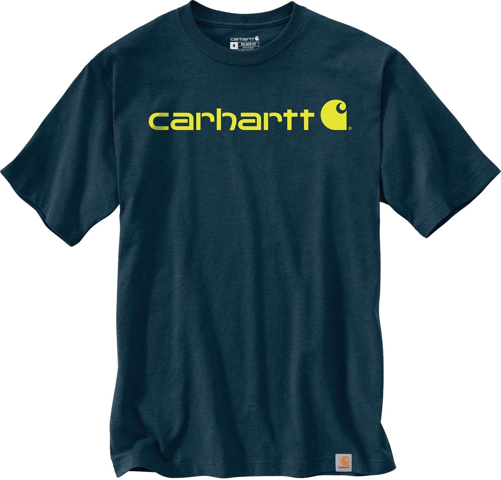 CarharttCoreLogoT-ShirtSSNightBlueHeather