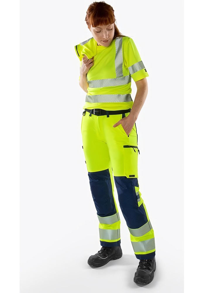 FristadsHighVisGreenStretchhoseDamenKl22665GSTPWarnschutz-OrangeMarine-34