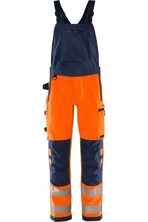 FristadsHighVisGreenStretch-LatzhoseKl21031GSTPWarnschutz-OrangeMarine