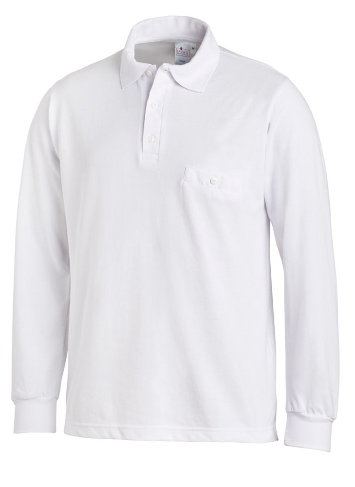 LeiberPolo-ShirtmitLangrmeln0884101Wei