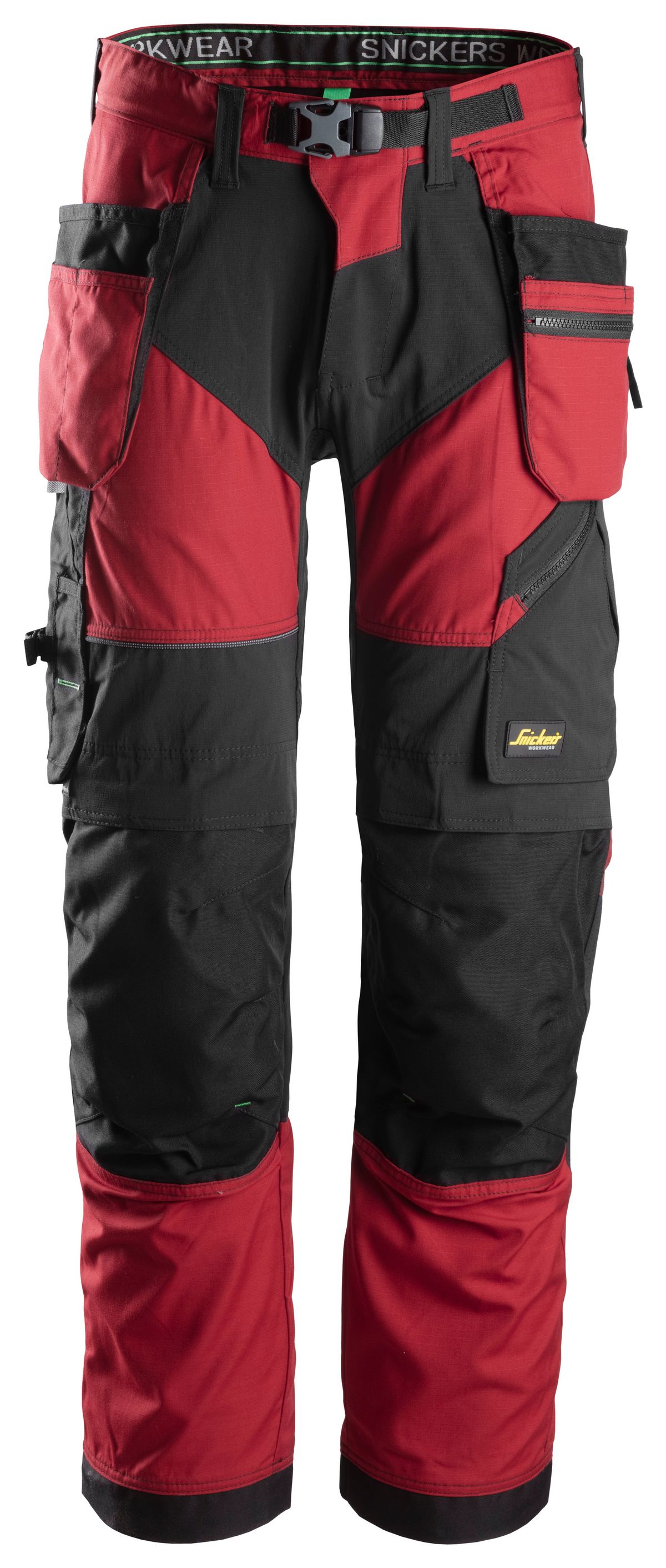 SnickersFlexiWorkArbeitshosemHolstertaschenEN14404Chili-Schwarz