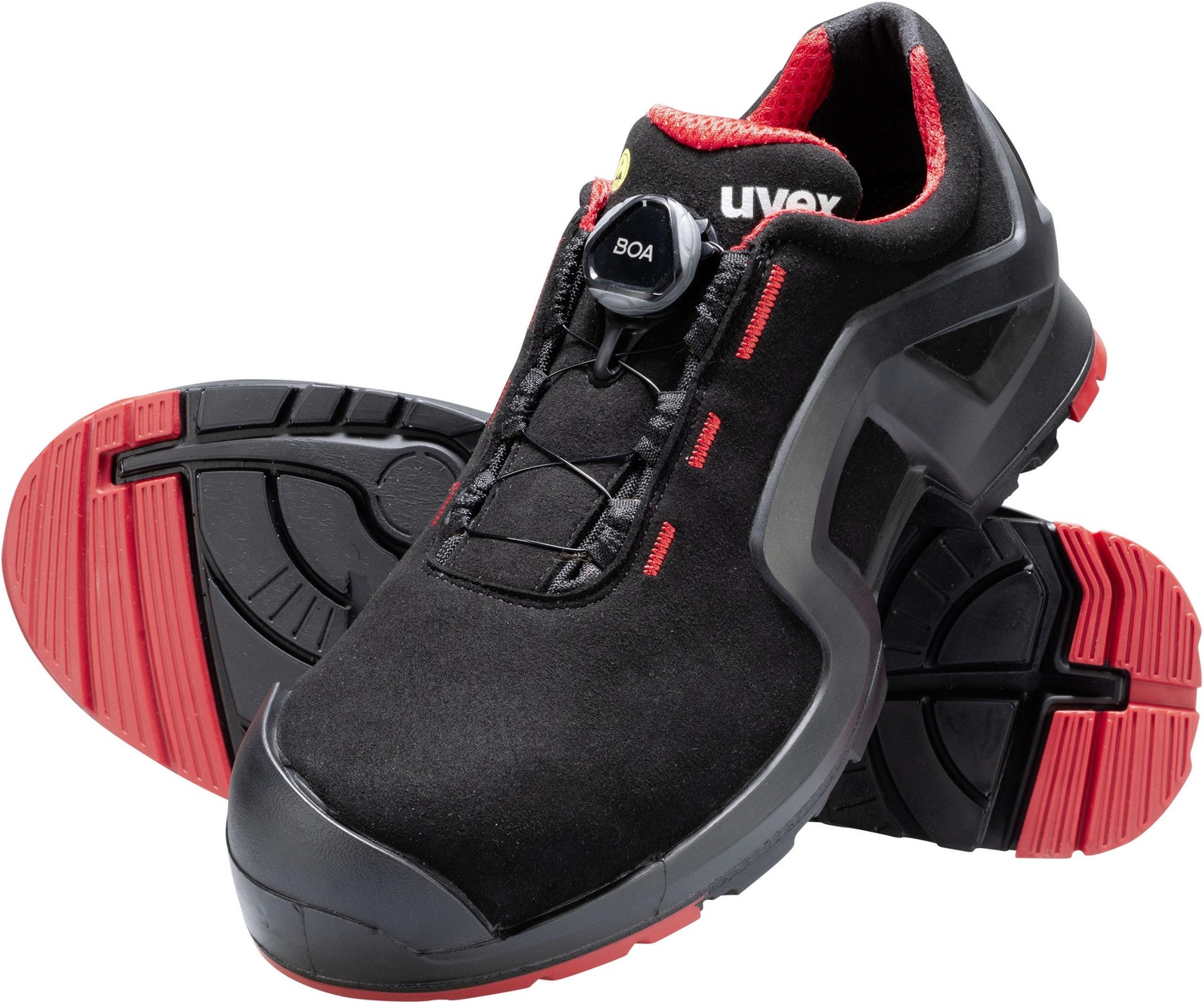 Uvex1SupportHalbschuheS365672SchwarzRot65672