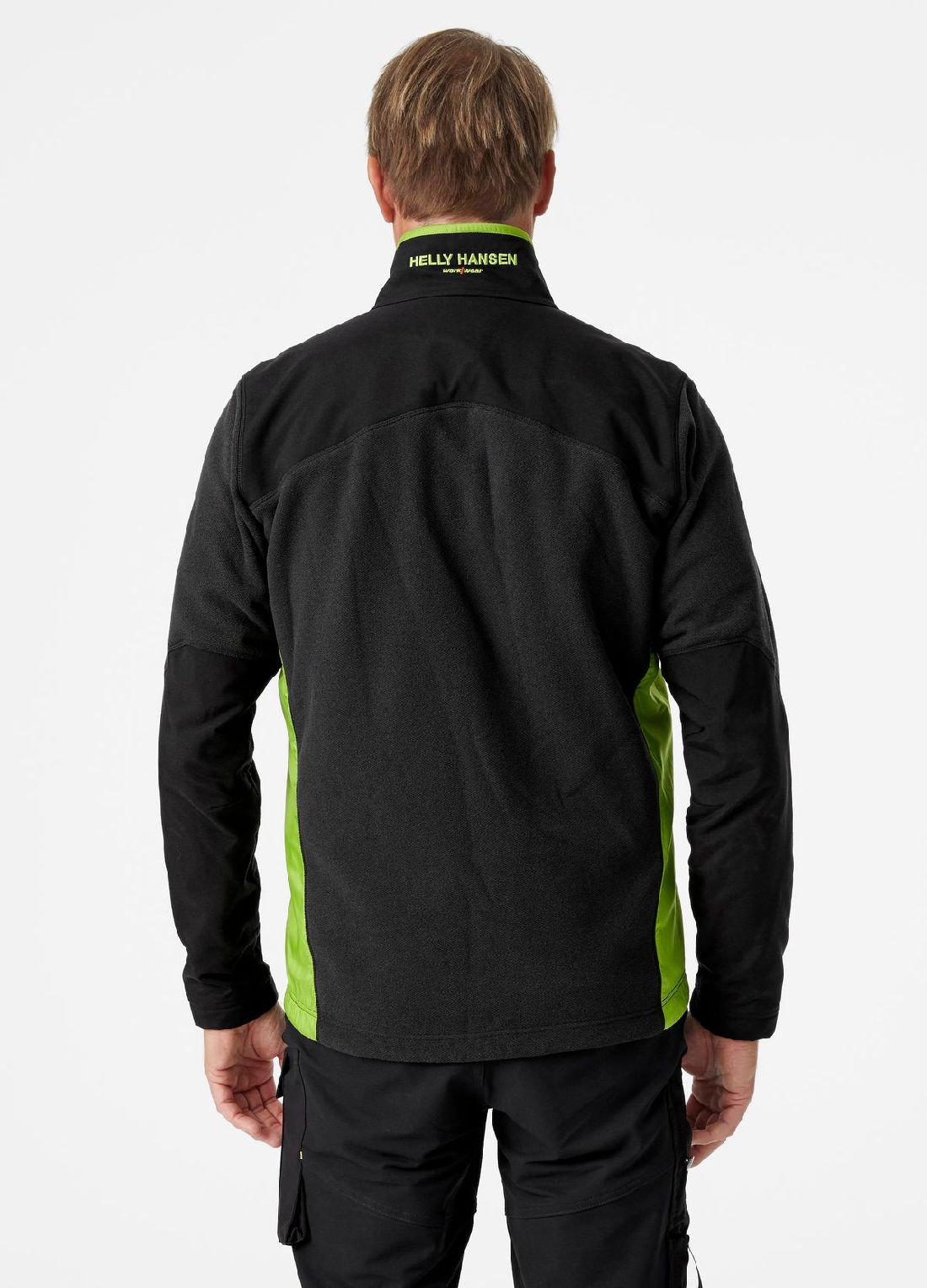 HellyHansenJackeMagniFleeceJacketBlackDarkLime