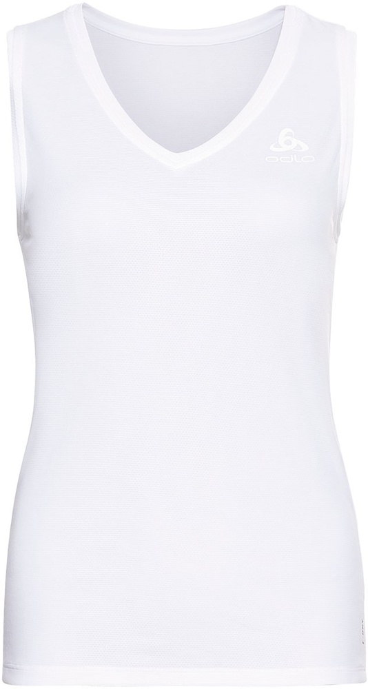 OdloDamenTanktopBlTopV-NeckSingletActiveF-DryLightEco141171White-L