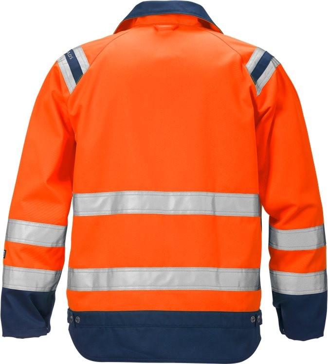 FristadsWarnschutz-JackeHighVisJackeDamenKl34129PLUWarnschutz-OrangeMarine