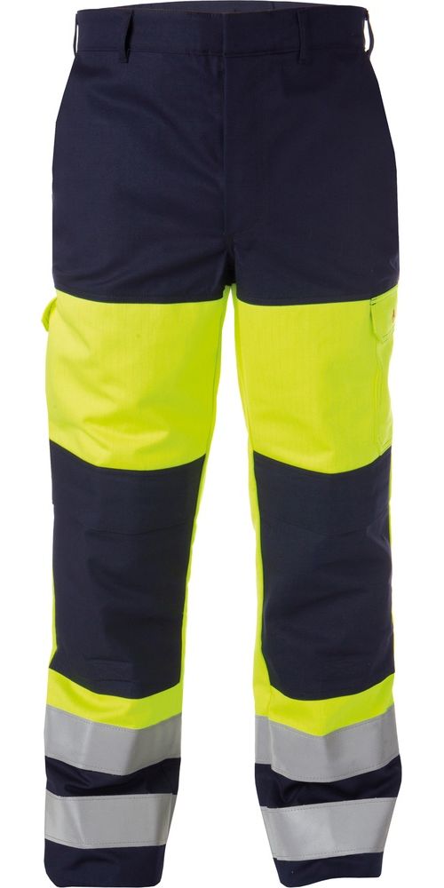 BasicLineMultinorm-WarnschutzbundhoseMitKniepolstertaschenTusconDunkelblauNeongelb-38