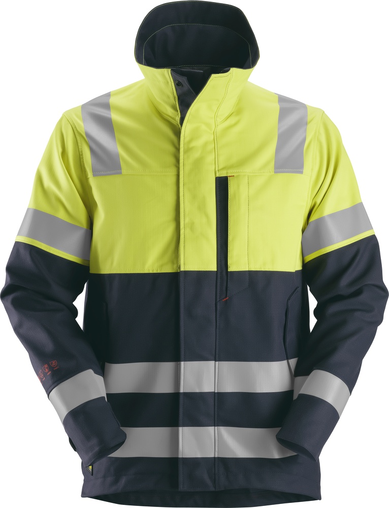 SnickersWorkwearProtecWorkHigh-VisArbeitsjackeKl11560Navy-Hv-Gelb-XS