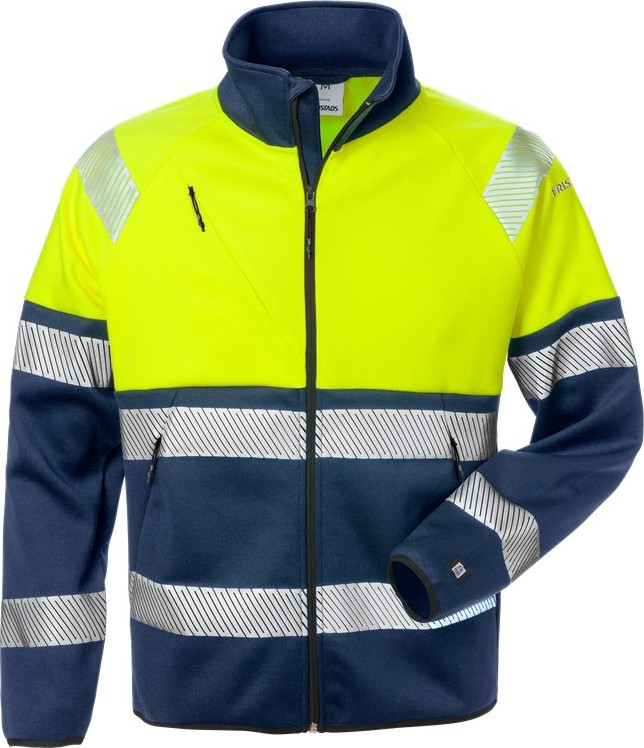 FristadsWarnschutz-JackeHighVisSweatjackeKl14517SSLWarnschutz-GelbMarine