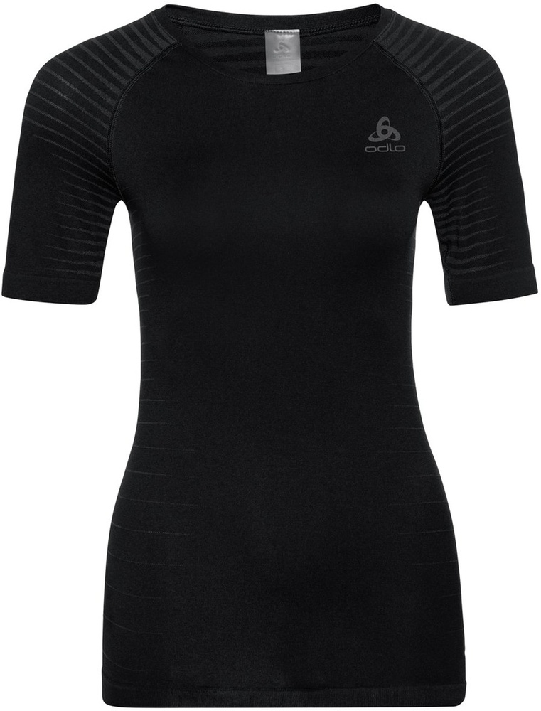 OdloDamenTanktopSuwTopCrewNeckSSPerformanceLight188151Black-S