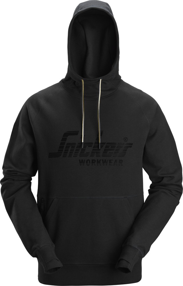 SnickersArbeitspulloverLogoHoodieSchwarz