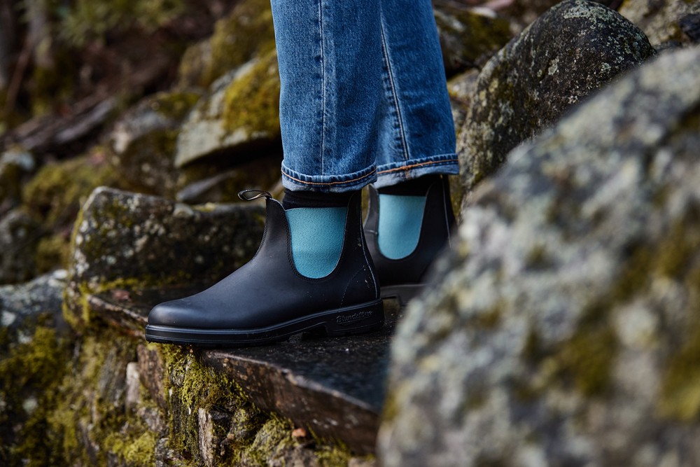 BlundstoneStiefelBoots2207BlackLeatherwithTealElastic500Series
