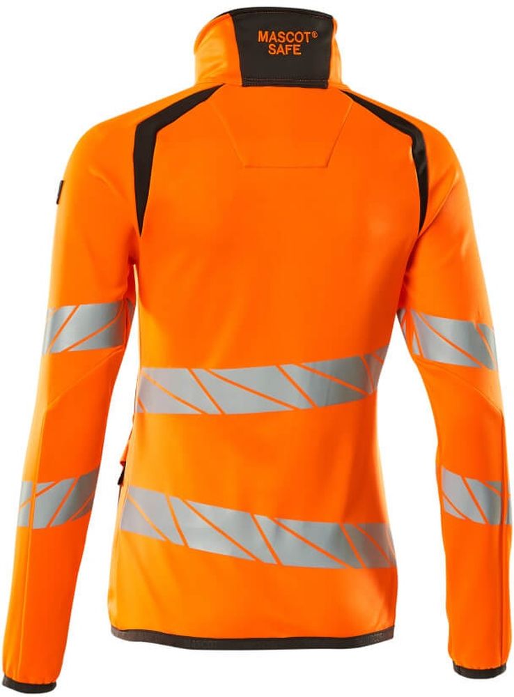 MascotDamenFleecepullovermitReiverschlussAccelerateSafe19153-315Hi-visOrangeDunkelanthrazit-XXL