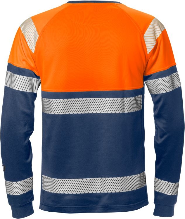 FristadsWarnschutzT-ShirtHighVisT-ShirtLangarmKl17519THVWarnschutz-OrangeMarine