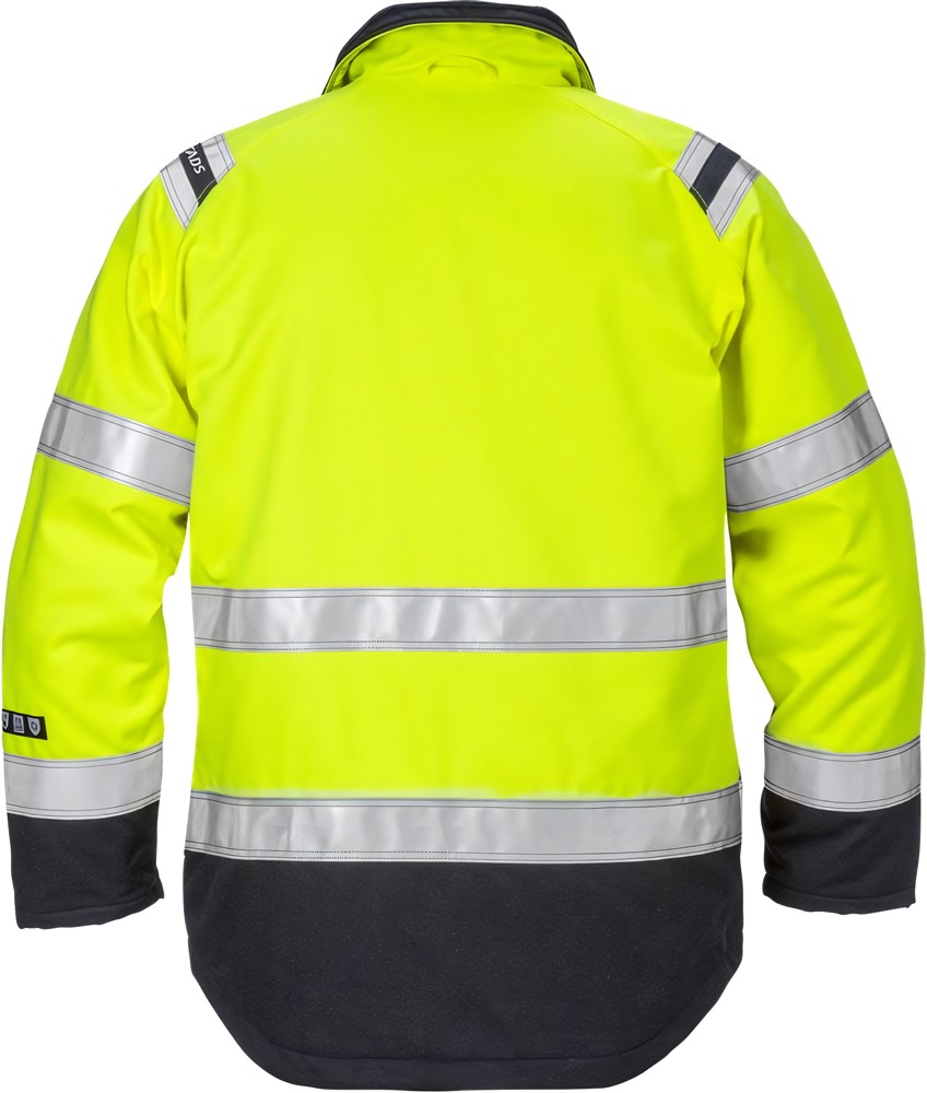 FristadsFlamestatHighVisWinterjackefrDamenKl34285ATHSWarnschutz-GelbMarine