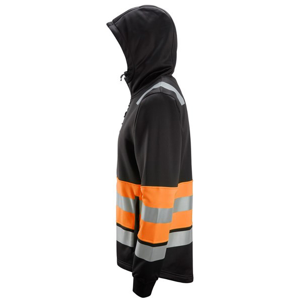 SnickersWarnschutzjackeHigh-VisReiverschlussJackeKl1SchwarzHigh-VisOrange