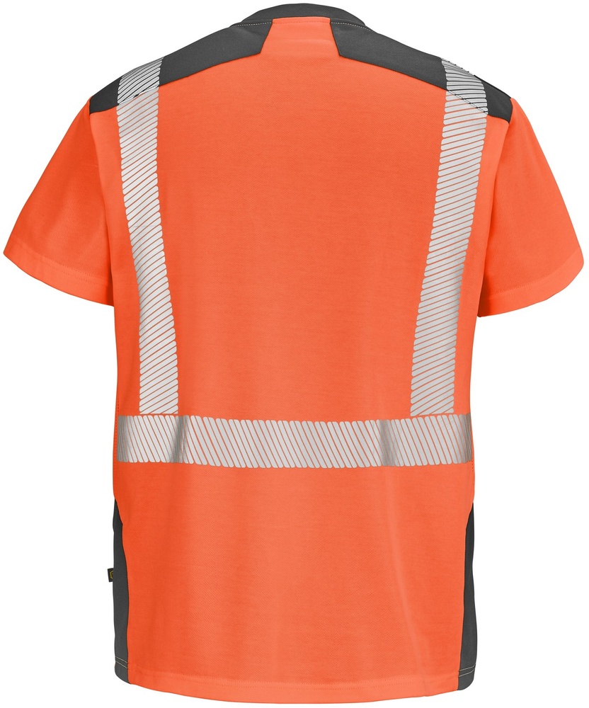 CepovettKurzarm-ShirtFluoSafeXp9T84FluoOrangeCharcoalGrey-S