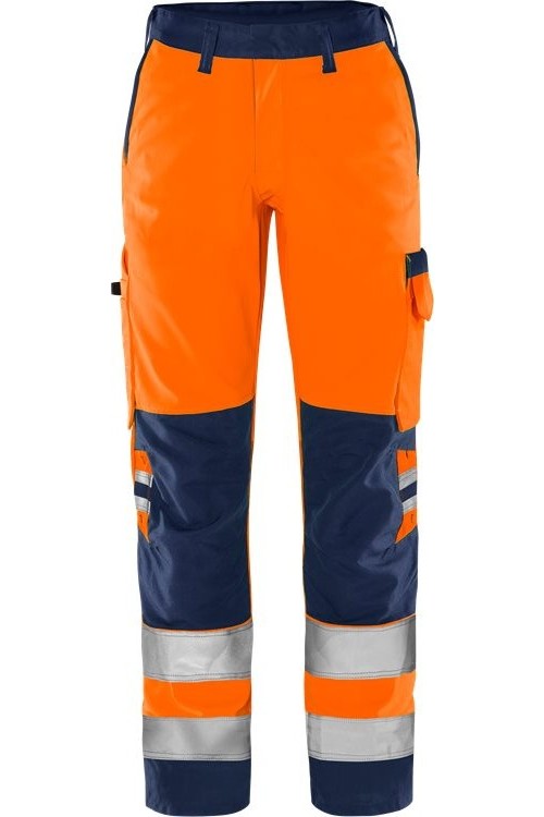 FristadsHighVisGreenHoseDamenKl22642GPLUWarnschutz-OrangeMarine