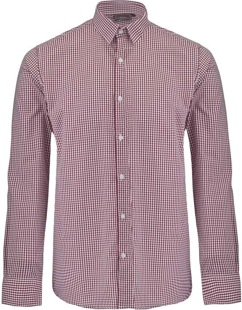 LafontHemdRampalFOR18869MaroonWhiteGingham-XXL