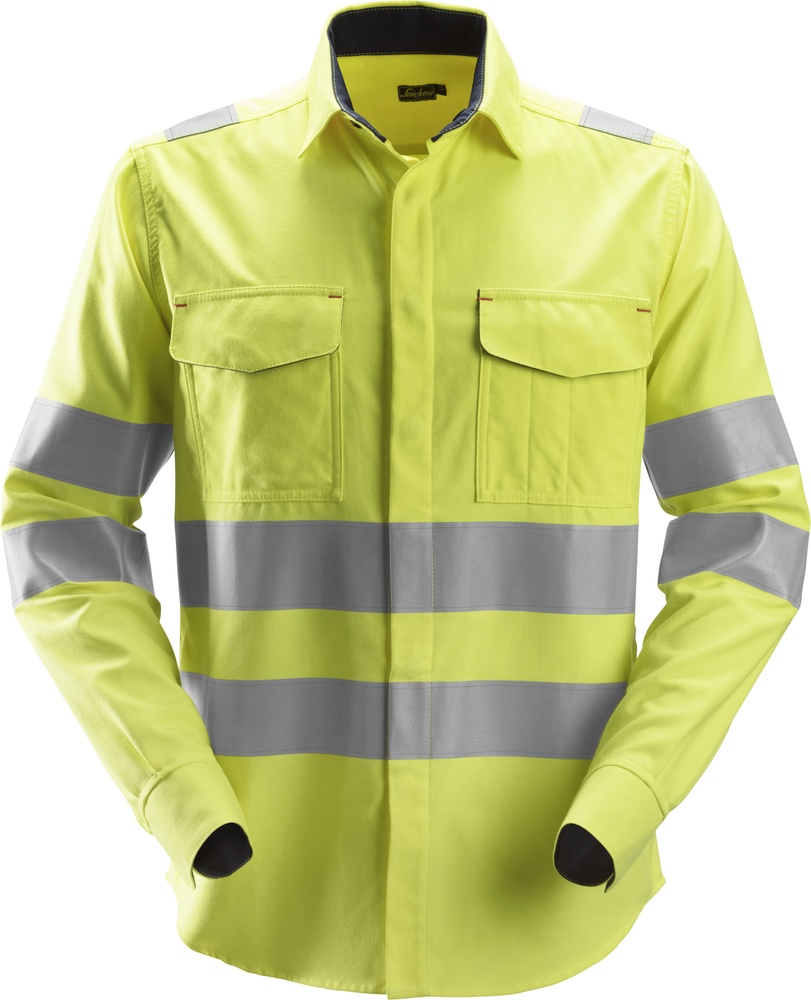 SnickersWorkwearProtecWorkHigh-VisSchweierhemdKl38565High-VisGelb-XS