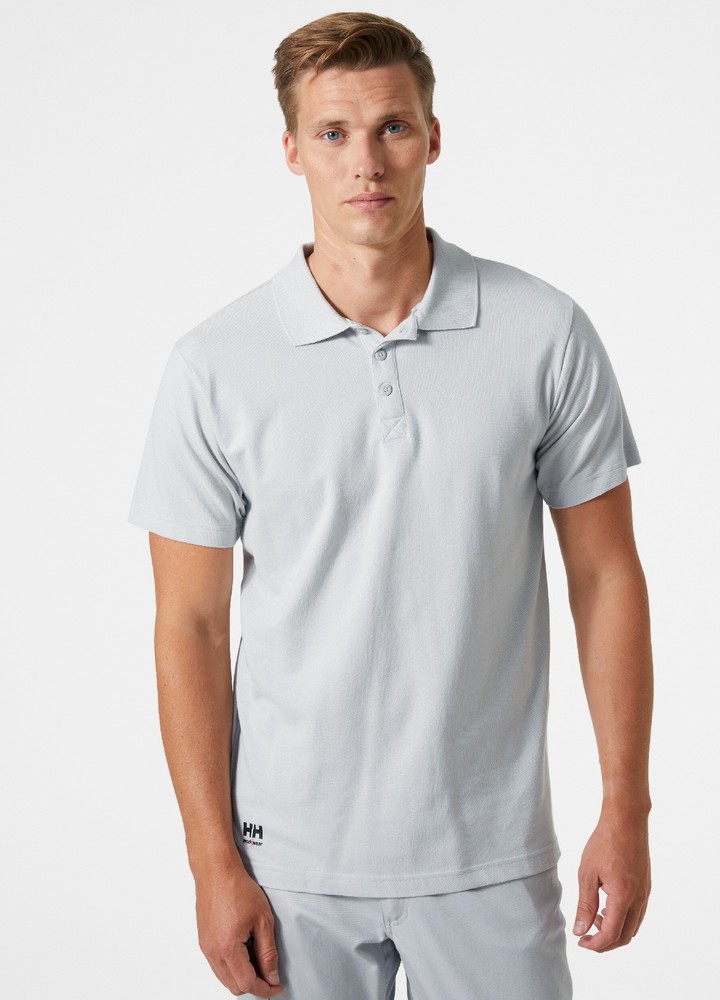 HellyHansenClassicPoloShirtGreyFog-XS