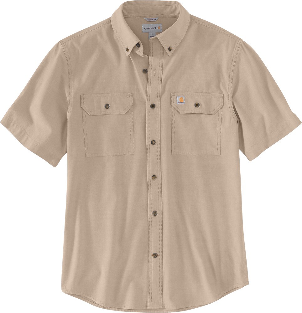 CarharttHemdLooseChambraySSShirtDarkTanChambray