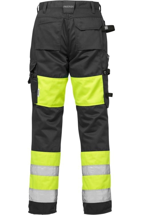 FristadsWarnschutz-HoseHighVisHandwerkerhoseDamenKl12129PLUWarnschutz-GelbSchwarz