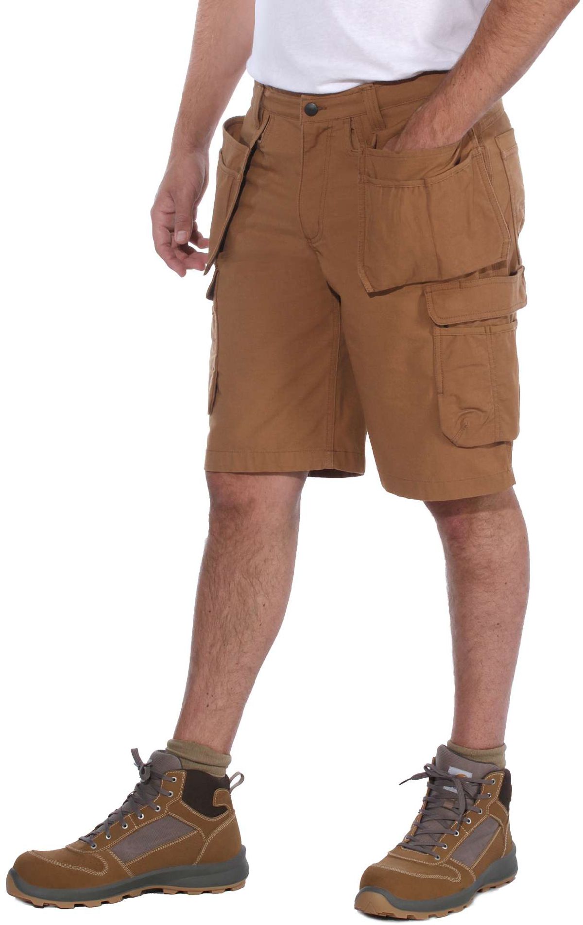 CarharttHerrenShortsSteelMultipocketShortCarharttBrown