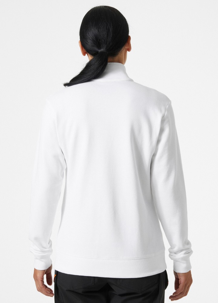 HellyHansenDamenClassicZipSweatshirtWhite-XS