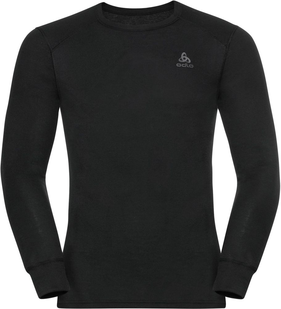 OdloBlTopCrewNeckLong-SleeveActiveWarmEco159102Black-3XL
