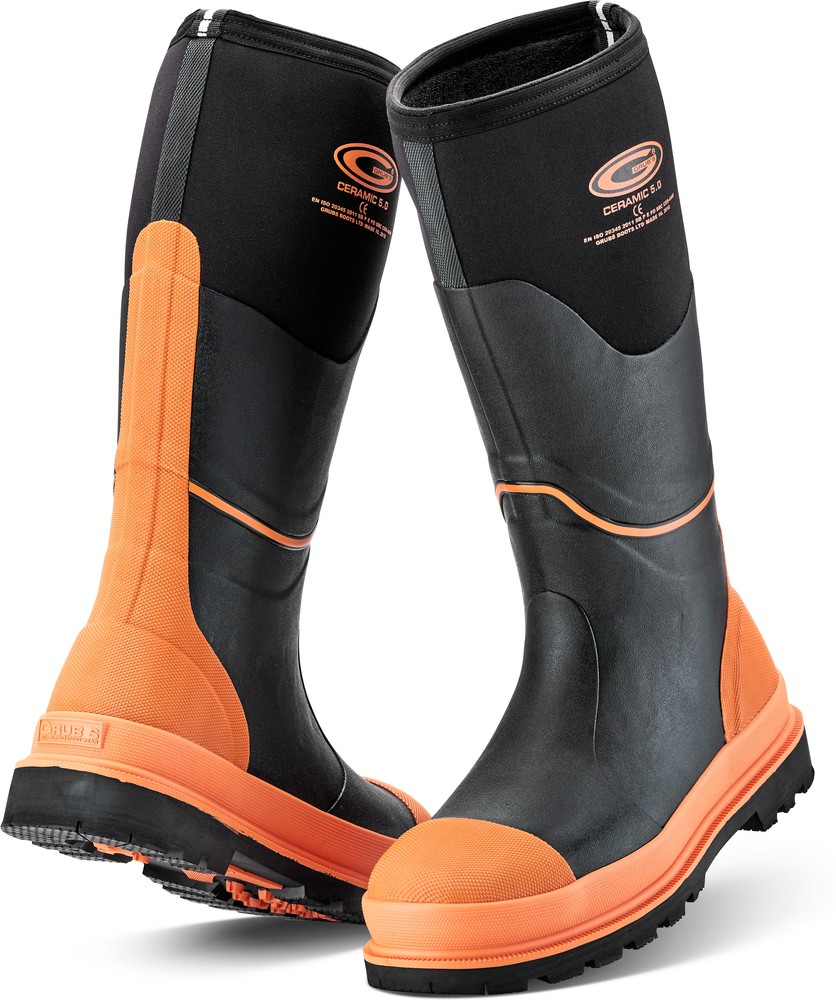 GrubsSicherheitsschuheCeramicSafetyWelliesOrange