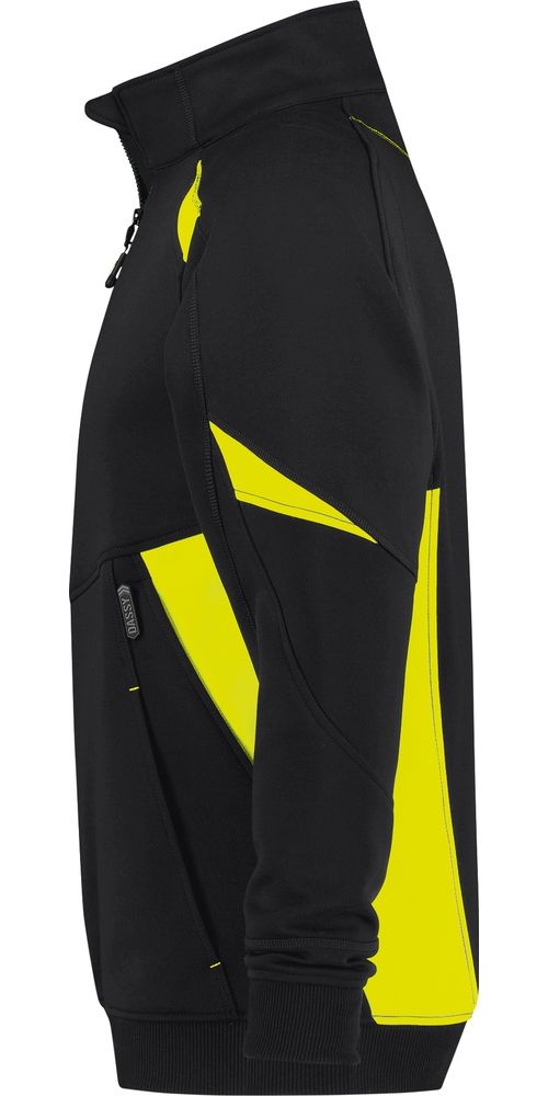 DassySweatshirtAratuSchwarzNeongelb-XS
