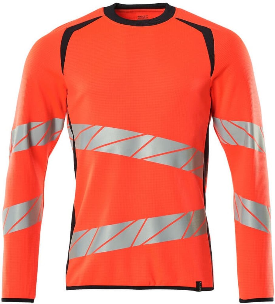 MascotSweatshirtAccelerateSafe19084-781Hi-visRotSchwarzblau-XXL