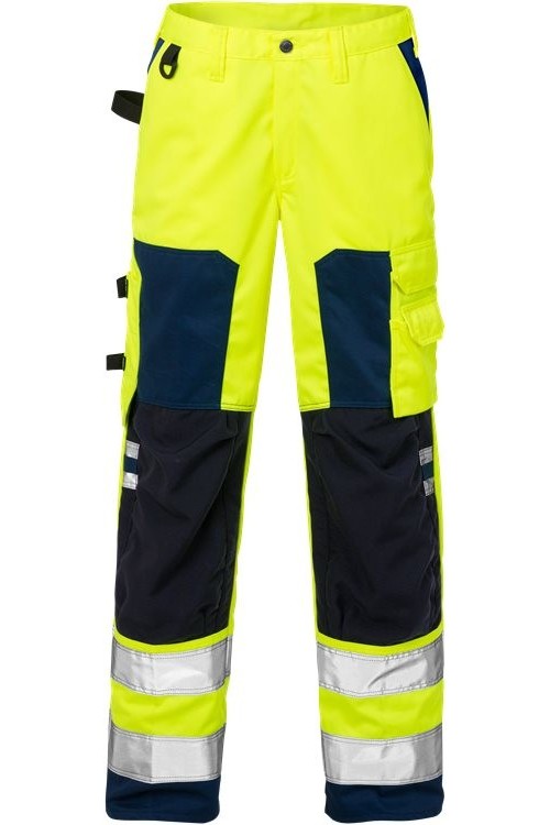 FristadsWarnschutz-HoseHighVisHoseDamenKl22135PLUWarnschutz-GelbMarine