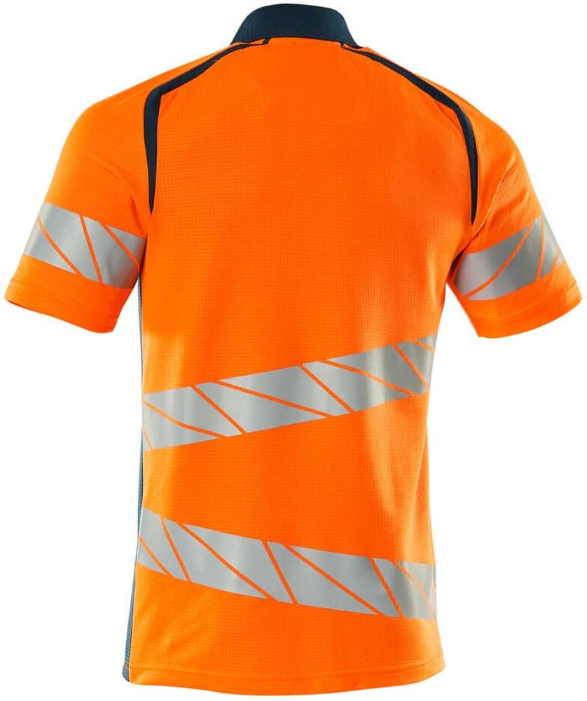 MascotPolo-ShirtAccelerateSafe19083-771Hi-visOrangeDunkelpetroleum-XXL