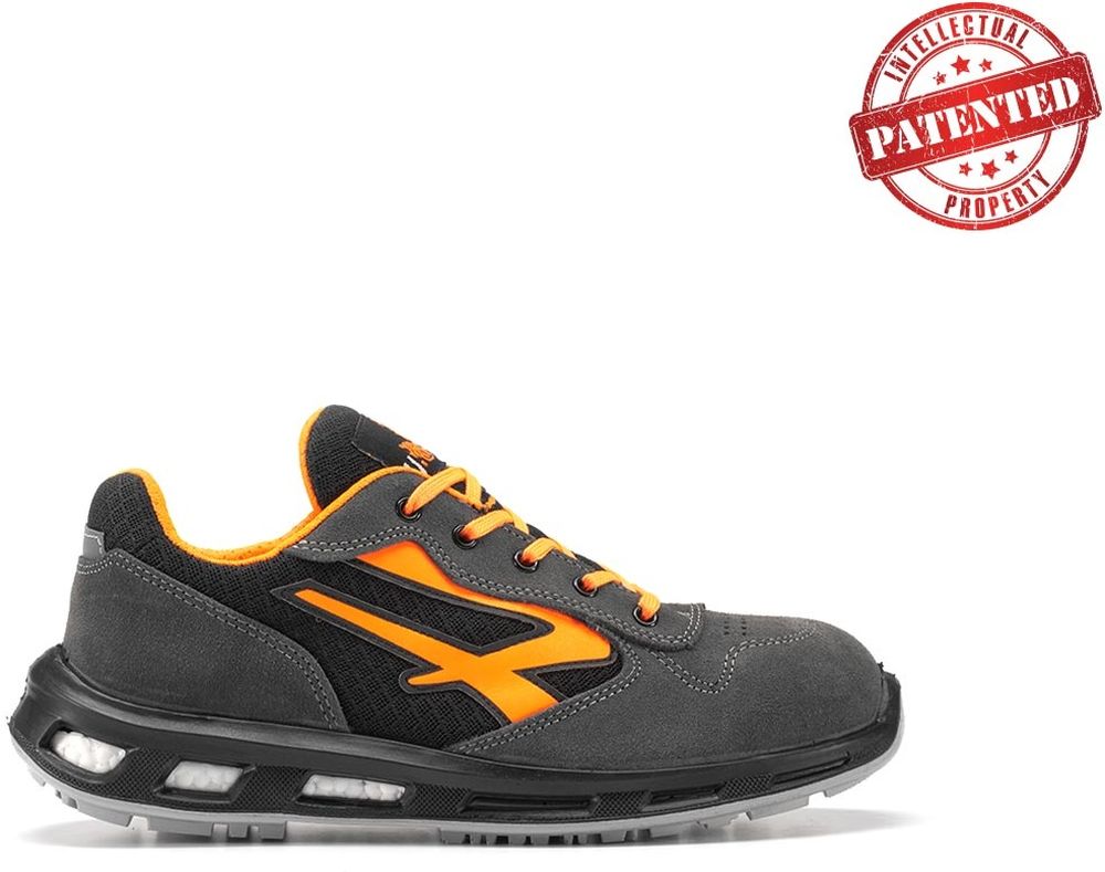 U-PowerSicherheitsschuheHalbschuheOrangeEsdS1PSrcRL20396Schwarz-35