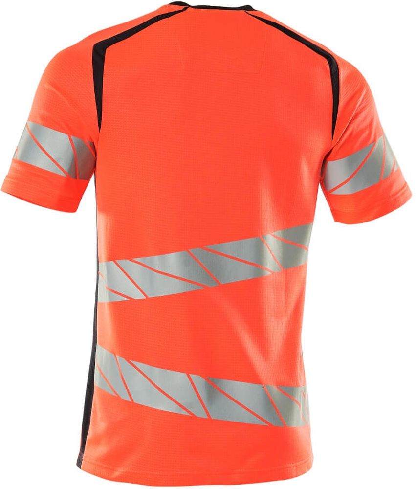 MascotT-ShirtAccelerateSafe19082-771Hi-visRotSchwarzblau-XXL