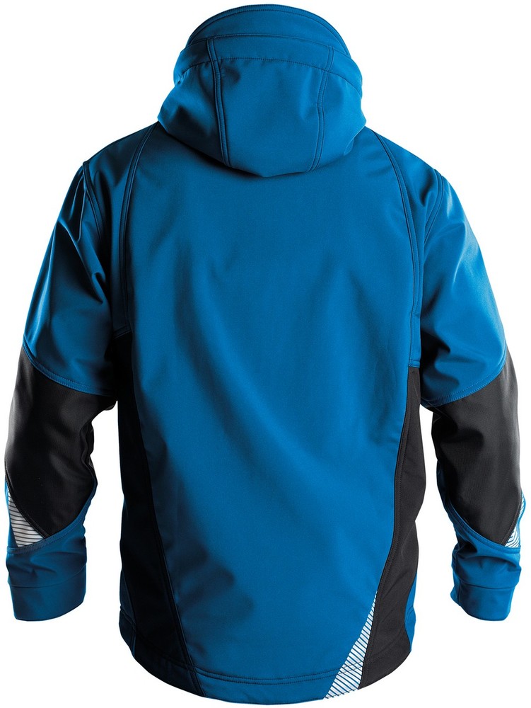 DassySoftshell-JackeGravityPES21AzurblauAnthrazitgrau-4XL