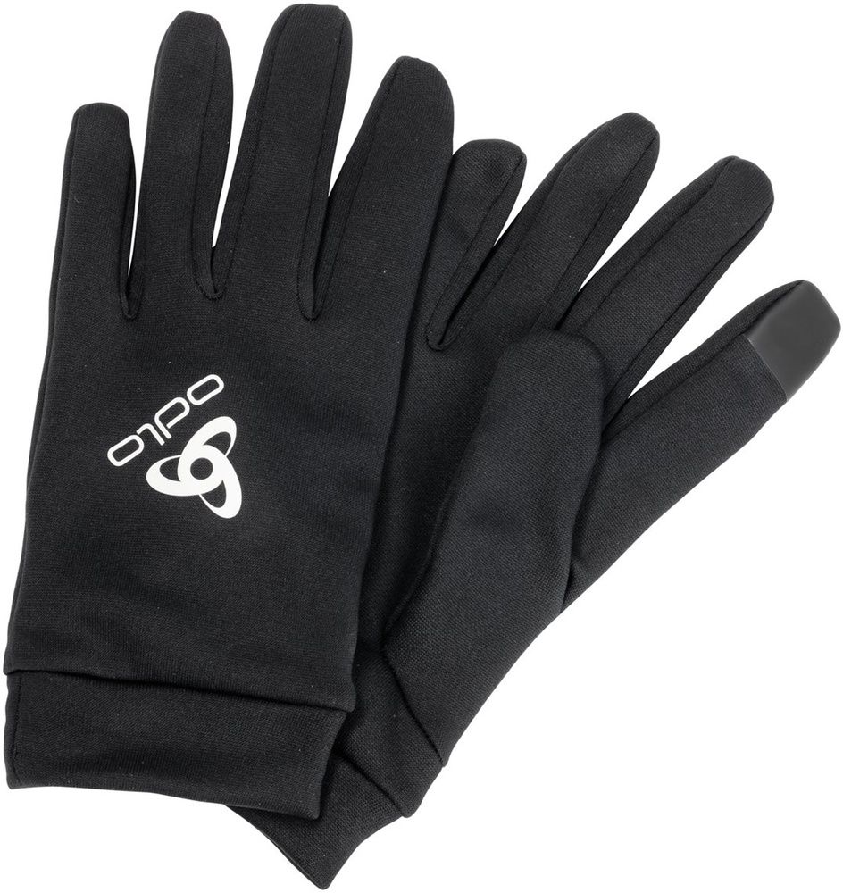 OdloGlovesStretchfleeceLinerEcoE-Tip762710Black-L