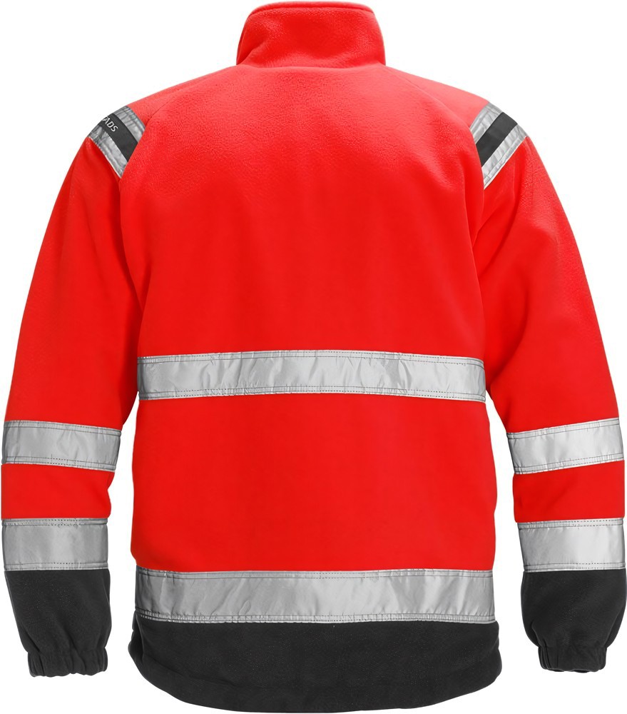 FristadsWarnschutz-JackeHighVisFleecejackeKl34041FEWarnschutz-RotSchwarz-XS