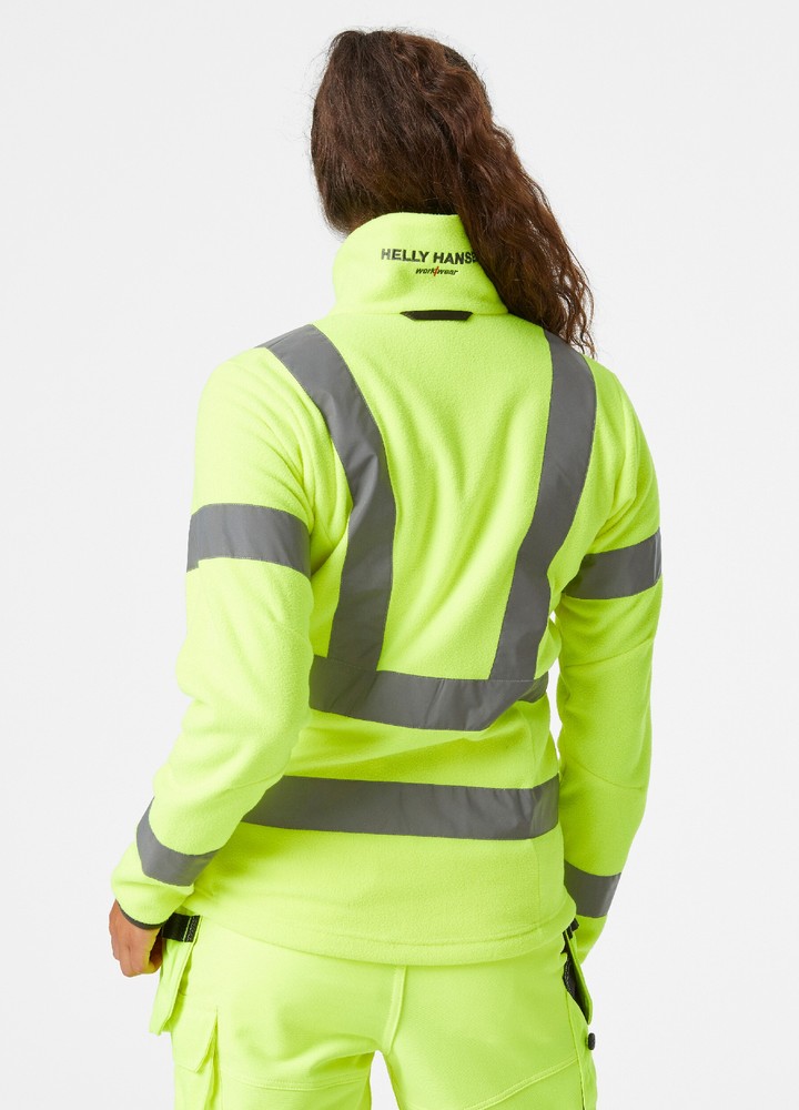 HellyHansenDamenFleecejackeLunaHiVisFleeceJacketYellow-3XL