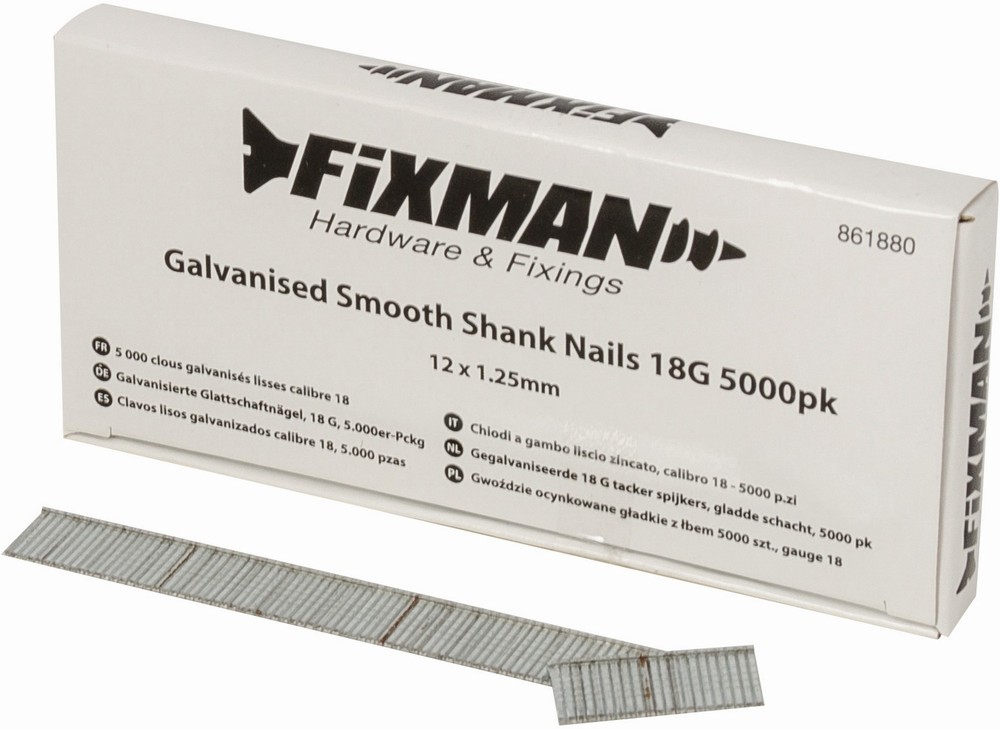 FixmanSchraubenNgelGalvanisierteGlattschaftngel18G5000er-Pckg