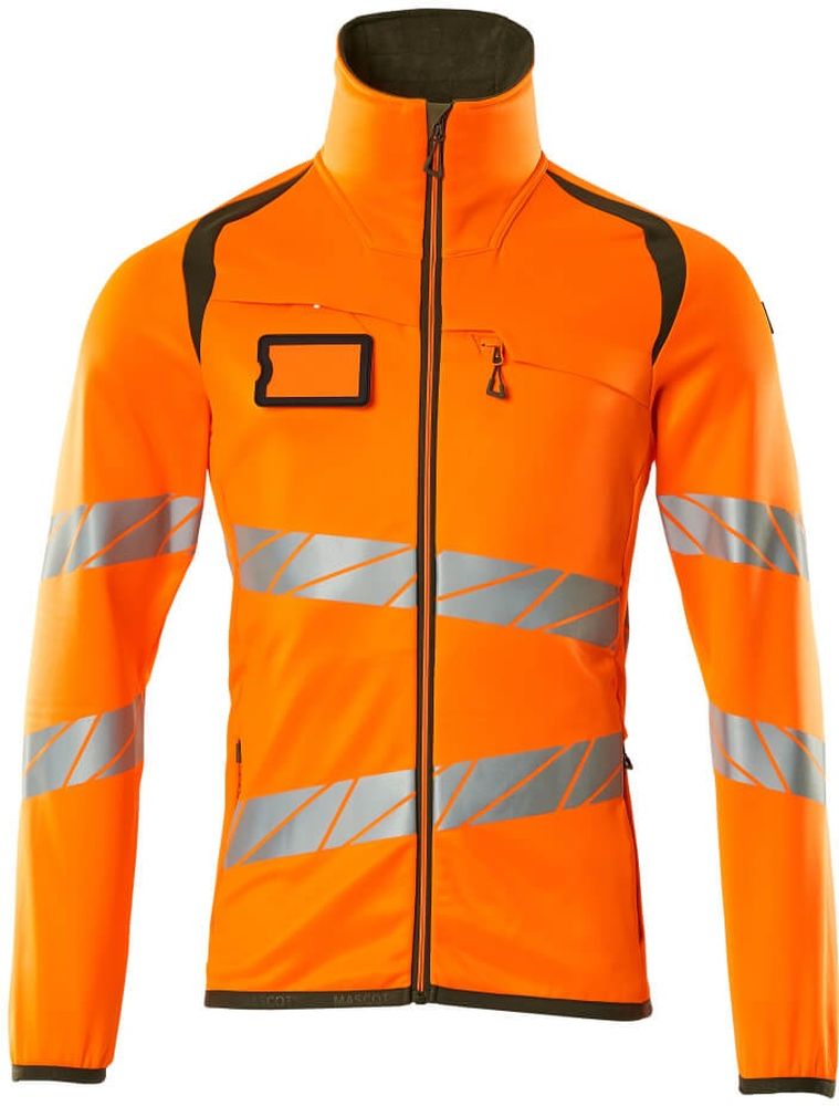 MascotFleecepullovermitReiverschlussAccelerateSafe19103-315Hi-visOrangeMoosgrn-XXL